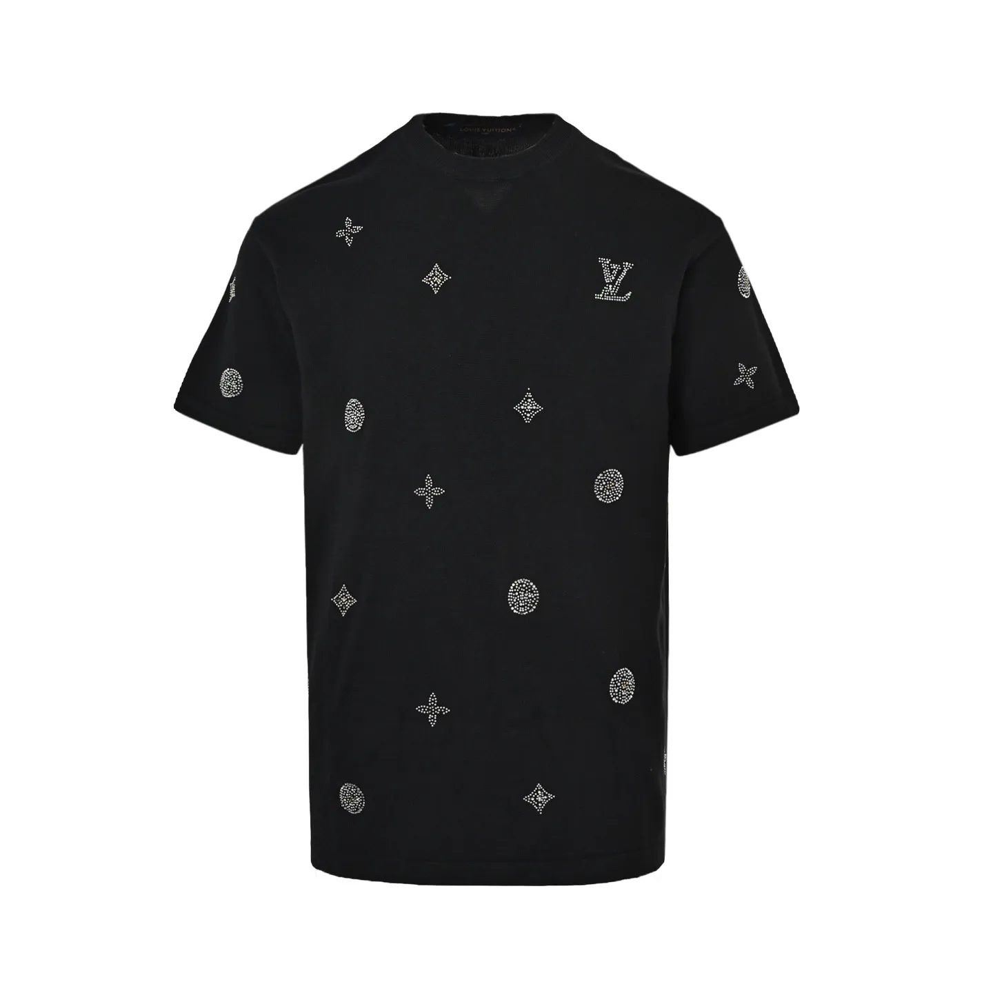 Louis Vuitton/Louis Vuitton 26ss presbyopia hot diamond knitted short sleeves